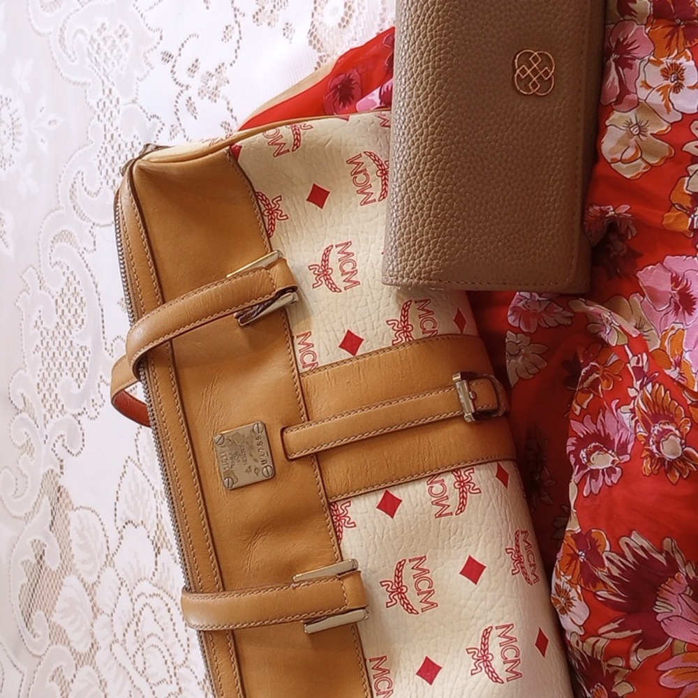 - MCM Papillon Monogram Bag